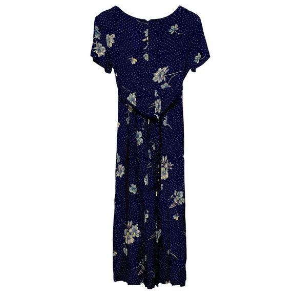 Jonathan Martin Vintage Floral Button Front Midi Dress Size Small - Picture 2 of 6